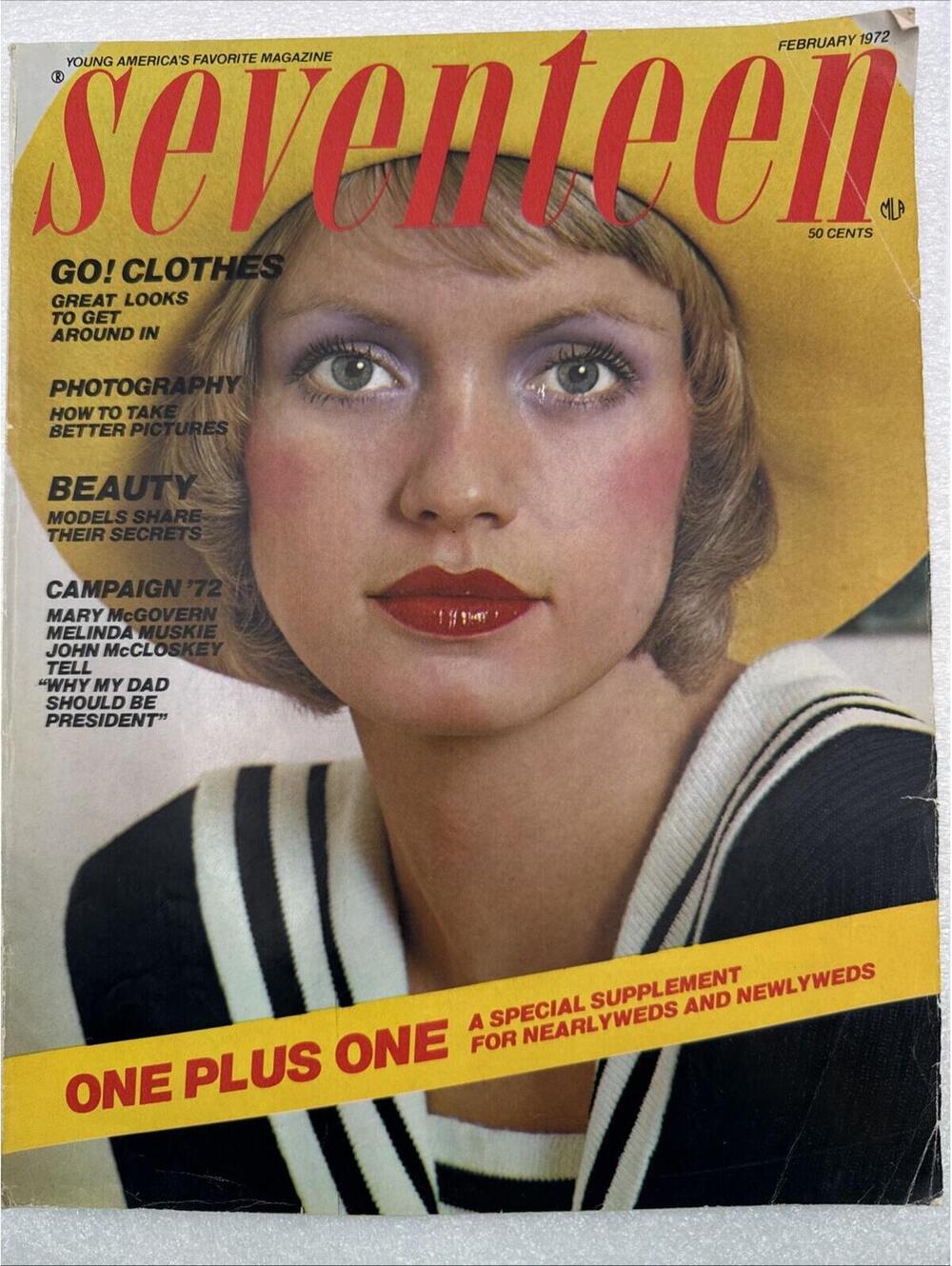 Vintage February 1972 Issue Seventeen Magazine Go! Clothes-Photography Newlyweds